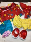 Vintage Cabbage Patch Kids/Doll Clothes 8 pc Clown Outfit  (641)