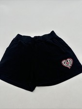 Fila Shorts Girls M 10/12 Black Logo Glitter  25438