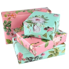 6 Sheets Floral Birthday Gift Wrapping Paper, Wrapping Paper for Wedding, Bir...
