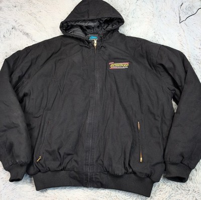Tri Mountain Jacket Mens 3XL Tall Black Canvas Barn Chore Coat Work Pockets