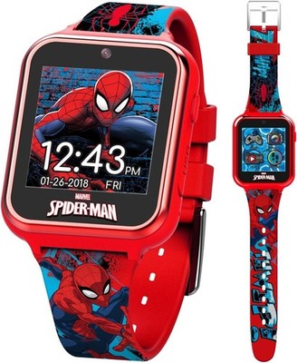 Kids 6+ Marvel Spiderman Smart Interactive Touch Screen Watch w Camera & Games
