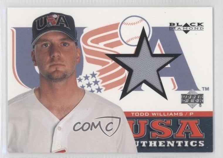 2000 Upper Deck Black Diamond Rookie Edition USA Authentics Todd Williams k0f