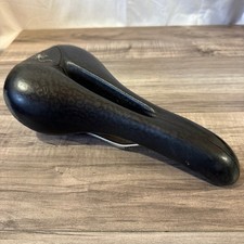 Terry Fly Buzz Off Cutaway Saddle Black Leather Titanium Rails