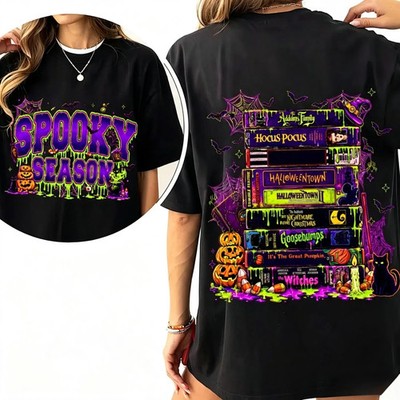 Men's Retro Halloween VHS Tape T-shirt - 90s Nostalgia Movie Night Casual Top