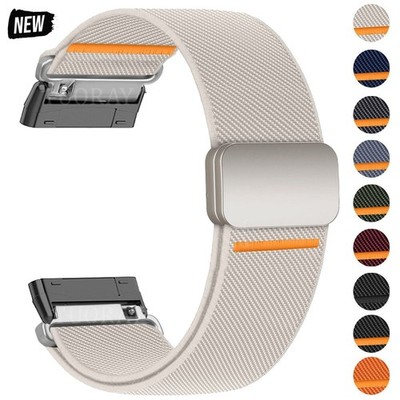 Magnet Nylon Armband Ersatz Für Fitbit Versa 4 3 Sense 2 1 Sports Uhrenarmband