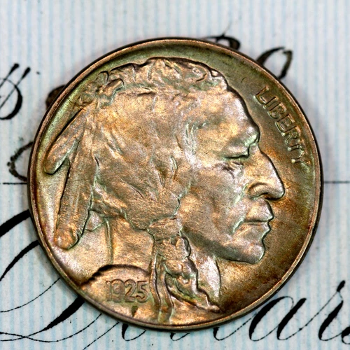 * 1925-S * SOLID+ GEM BU MS BUFFALO NICKEL * FROM ORIGINAL COLLECTION