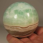 2.7" Blue CARIBBEAN CALCITE Aragonite Sphere w/ Stand– Afghanistan - 69mm - 1 lb — photo 9