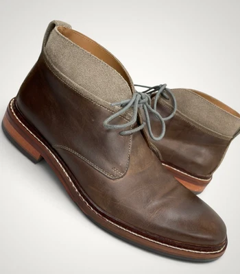 Cole Haan Chamberlain Men's Brown Leather Suede Chukka Boots 8.5 M Casual Dress - Imagen 1 de 4