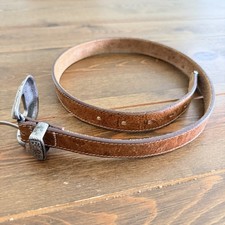 Paulith 5729 Genuine Leather Brown Belt w/ Si...