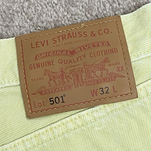 Levi’s 501 ‘93 Premium Jorts Men’s W32 Natural Dye Denim Shorts Mushroom Tab - Picture 20 of 21
