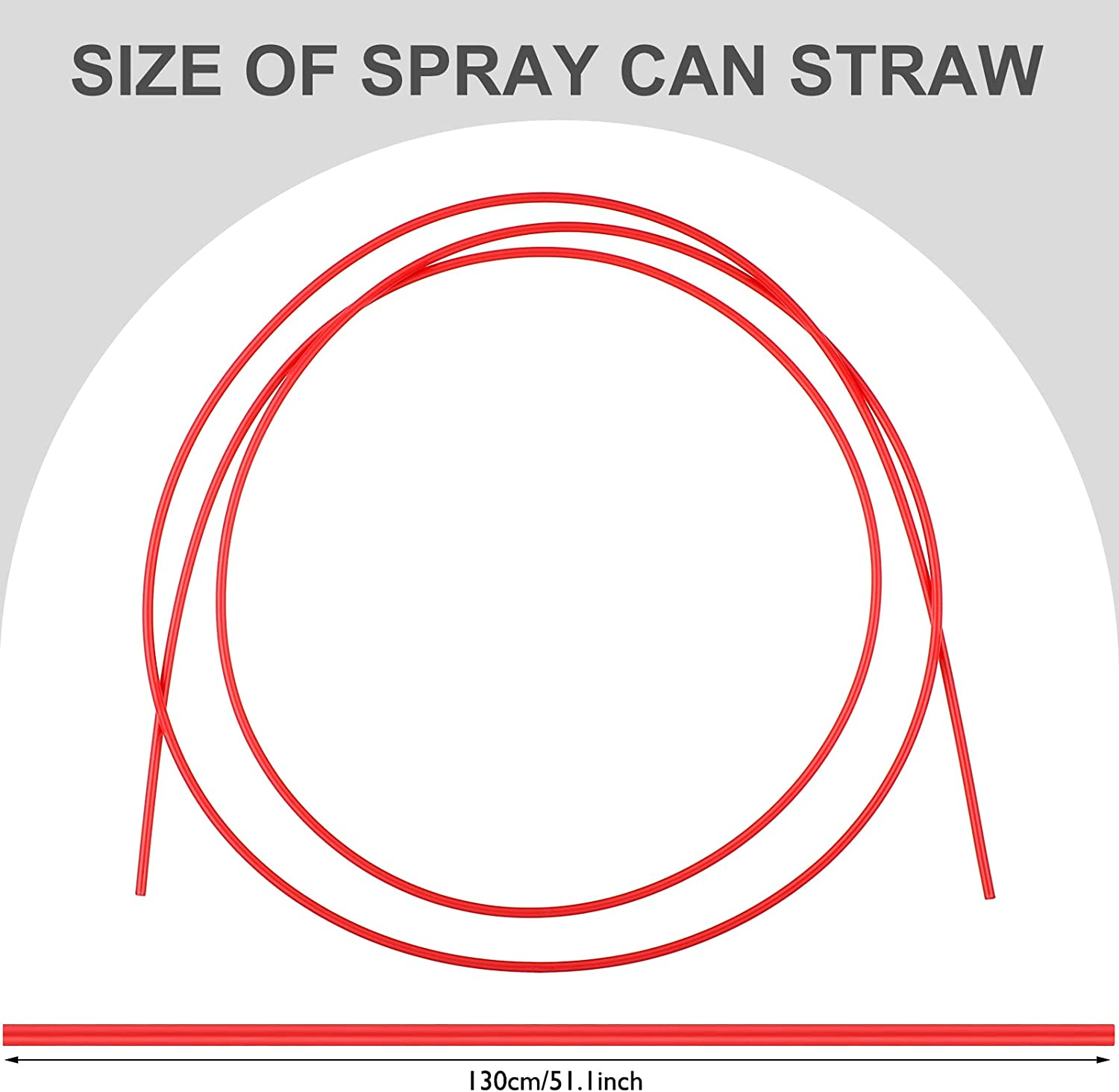 4Pcs+Spray+Can+Straws+Replacement+Straws+Flexible+Straws+Red+Plastic