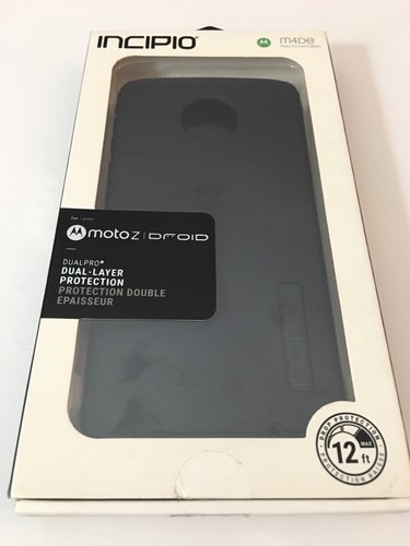 Incipio DualPro DualLayer Case Motorola Moto Z Droid Matte Black MT-377-BLK - Picture 2 of 3