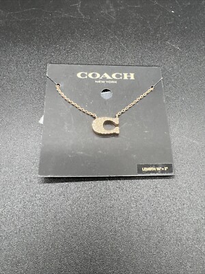 COACH★C Logo Necklace ネックレス ピンクゴールド s-l400.jpg