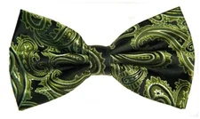New Men's BUTTERFLY Design OLIVE GREEN Pre-tied Bow tie Prom Wedding Formal