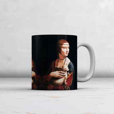 Leonardo da Vinci: Die Dame mit dem Hermelin. Fine Art Becher/Tasse. Ideales Geschenk Kaffee