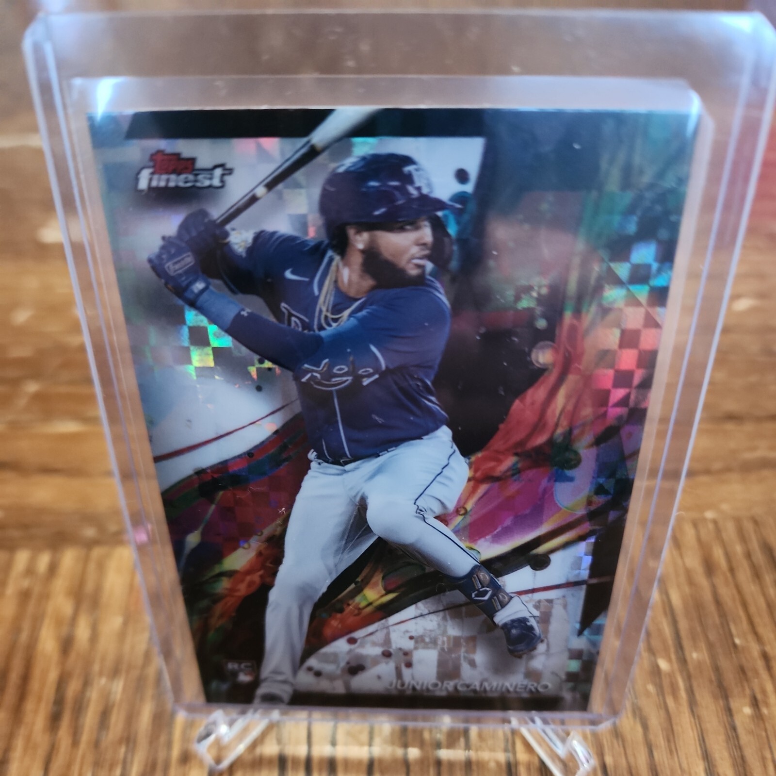 2024 Topps Finest - Common Refractor #24 Junior Caminero (RC)