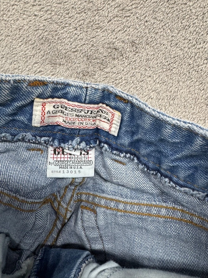 GUESS Georges Marciano Vintage 1980s High Waist Mom Jeans ANKLE ZIP Size 27 - Image 3 of 4