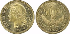 Togo - 1924(a) 50c ESSAI in PCGS SP 66 Gold Shield