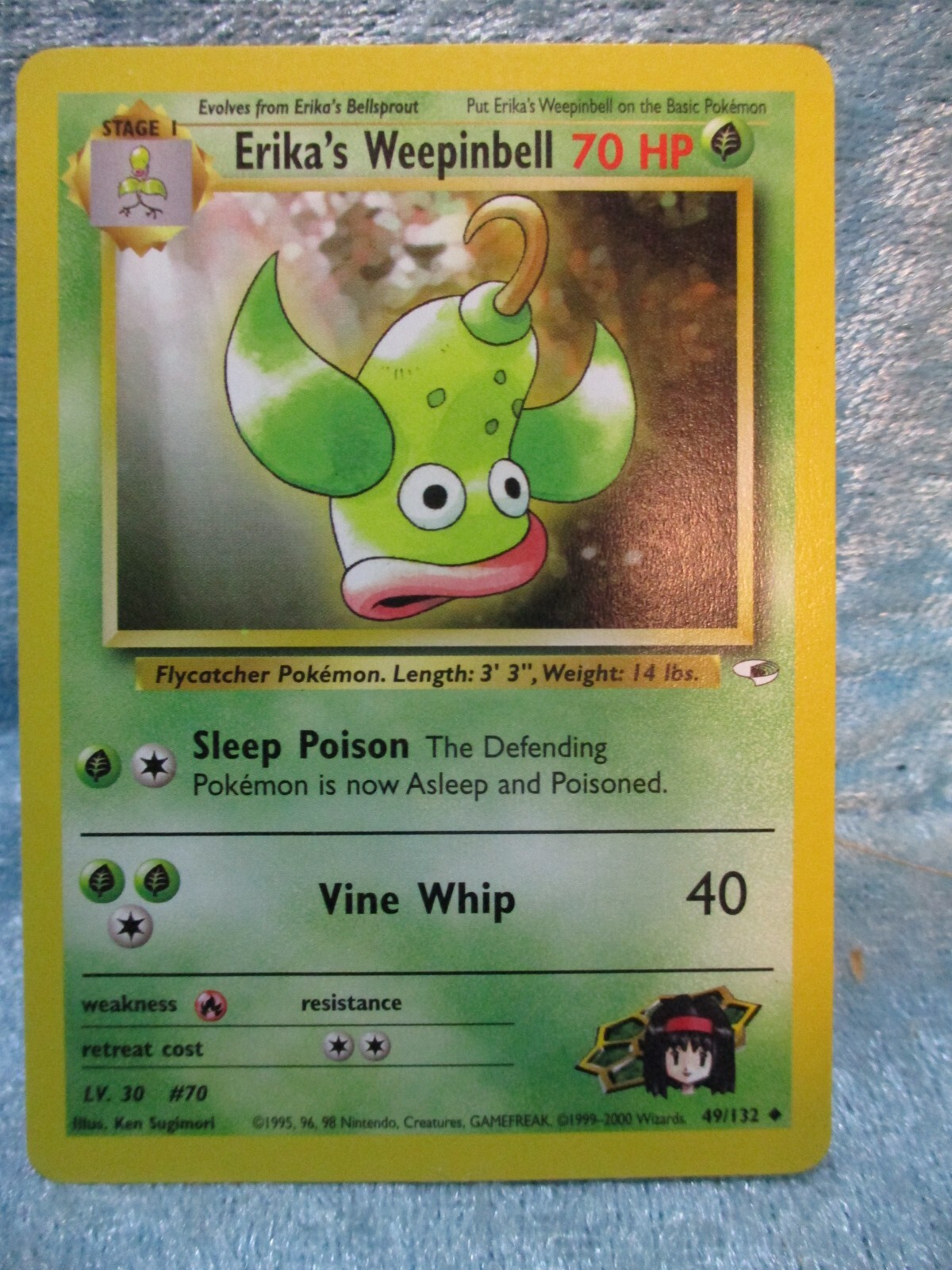 1999/2000 Pokemon Card 49/132 Erika's Weepinbell