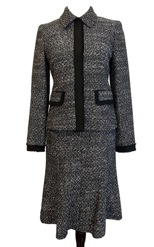 Lafayette 148 Womens 14 Two Button Wool Blend Blazer Black EUC | eBay display picture 1