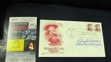 Clayton Moore Signed First Day Cover The Lone Ranger JSA Certified