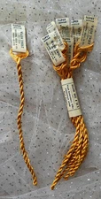 Antique Belding Bros Wash Twist SILK FLOSS Embroidery GOLD ONE SINGLE SKEIN 10YD