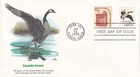 STAMP US SCOTT 1757c, 1582 "Canada Goose" 13 CENT 1978 FDC