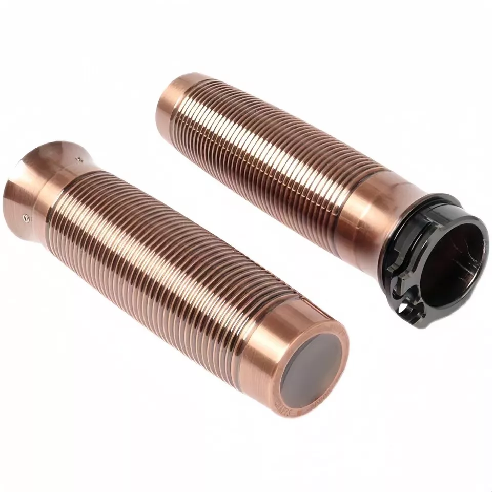 Motorcycle Handlebar Hand Grips 1inch 25mm For Harley Bobber Chopper Custom Foto 4 de 4