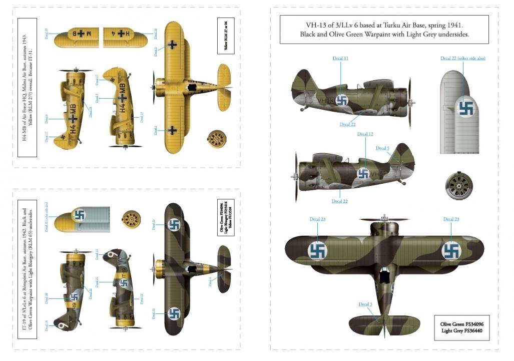 SBS Model D48004 1/48 Polikarpov I-153 Chaika, WWII Finnish Air Force Vol.2