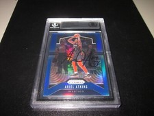 ARIEL ATKINS SIGNED AUTOGRAPH 2020 PANINI PRIZM BLUE CARD-BECKETT SLAB-SP 64/149