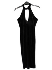 Missguided Choker Velvet Midi Dress Black Size UK 4 DH102 ii 11