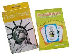 Presidents, States and Capitals Educational Flash Cards for Kids Ages 5-6