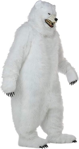 Deluxe Polar Bear Adult Costume with Ani-Motion Mask - Picture 2 of 5