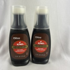 Kiwi Instant Polish Restores Brown Leather 2.5 oz 2 Pack