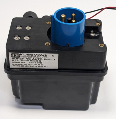 NEW Kussmaul Super 16 Auto Eject 3-Pin / 240V Configuration Receptacle Assembly