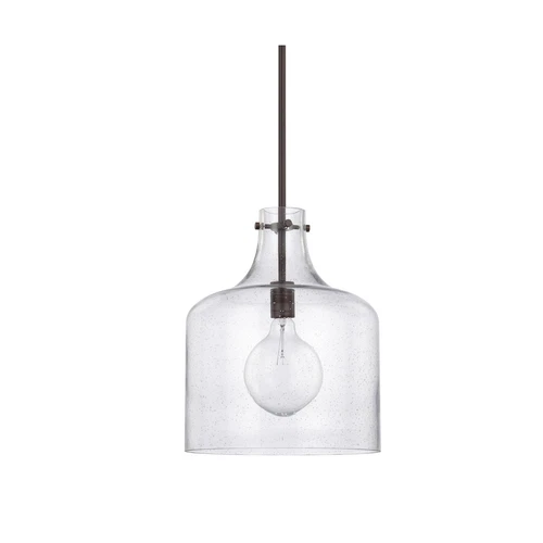 HomePlace Lighting 325712AD Crawford Urban/Industrial Clear Seeded Glass Jar ... - Picture 6 of 7