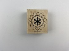 Rubber Stamp Stampin Up Celebrate the season snowflake Christmas Winter craft