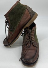 Sebago Filson Green Wool Leather Ankle Chukka Boots Mens Size 8.5