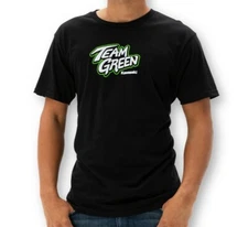 Kawasaki Motors Team Green Race T-Shirt Tee LG K000-2576BKLG