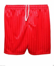 Boys Girls Women Men School PE Summer Sports Football Shadow Stripe Shorts