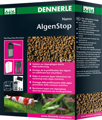 Dennerle Nano AlgenStop 300ml - Filtergranulat gegen Algen - bindet Phosphat