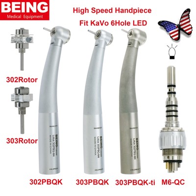 US BEING Dental LED Coupler Fit KaVo MULTIflex 6Hole Anti-Retraction Fiber Optic