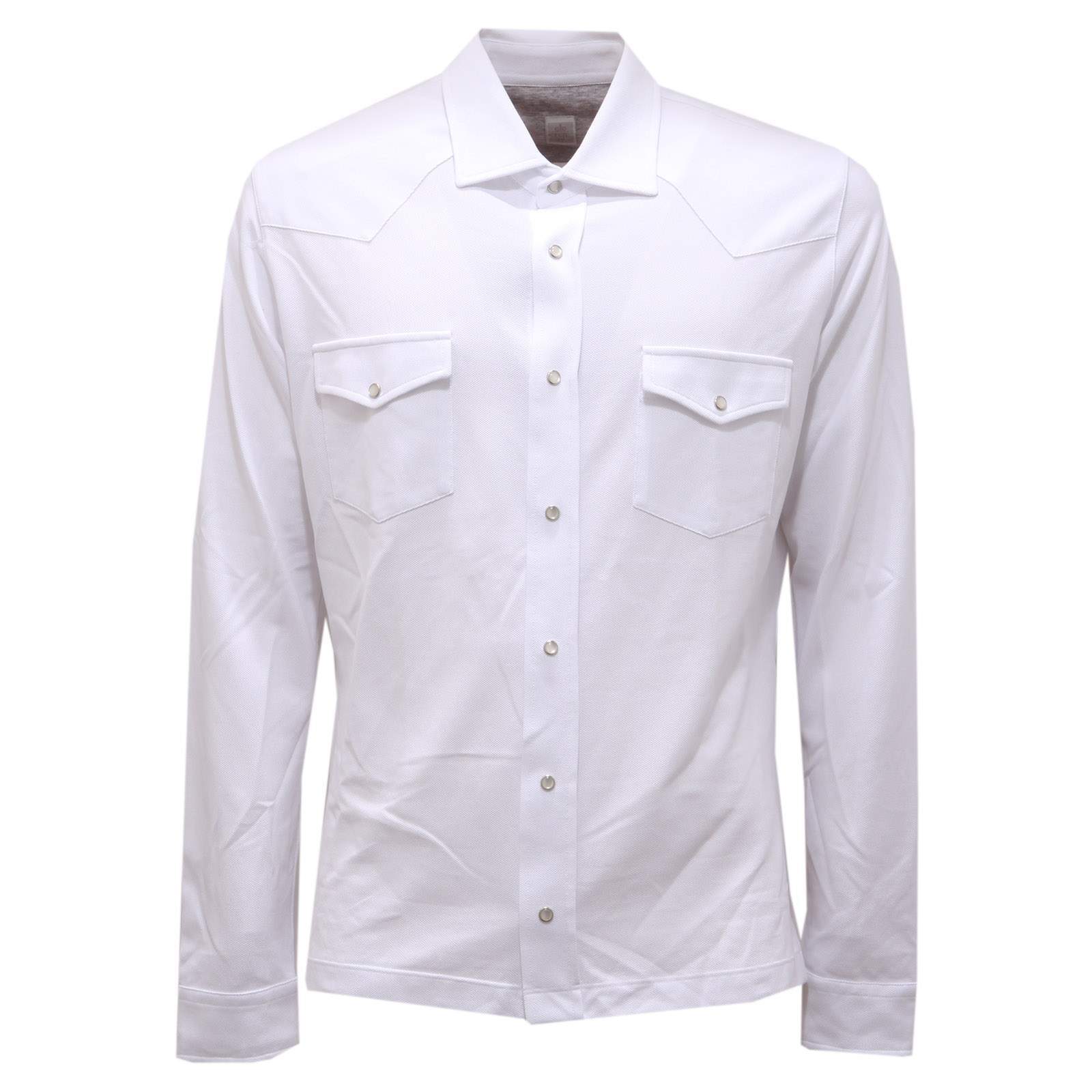 7617AG polo camicia uomo ELEVENTY белая хлопковая рубашка-поло из пике для мужчин 25490₽