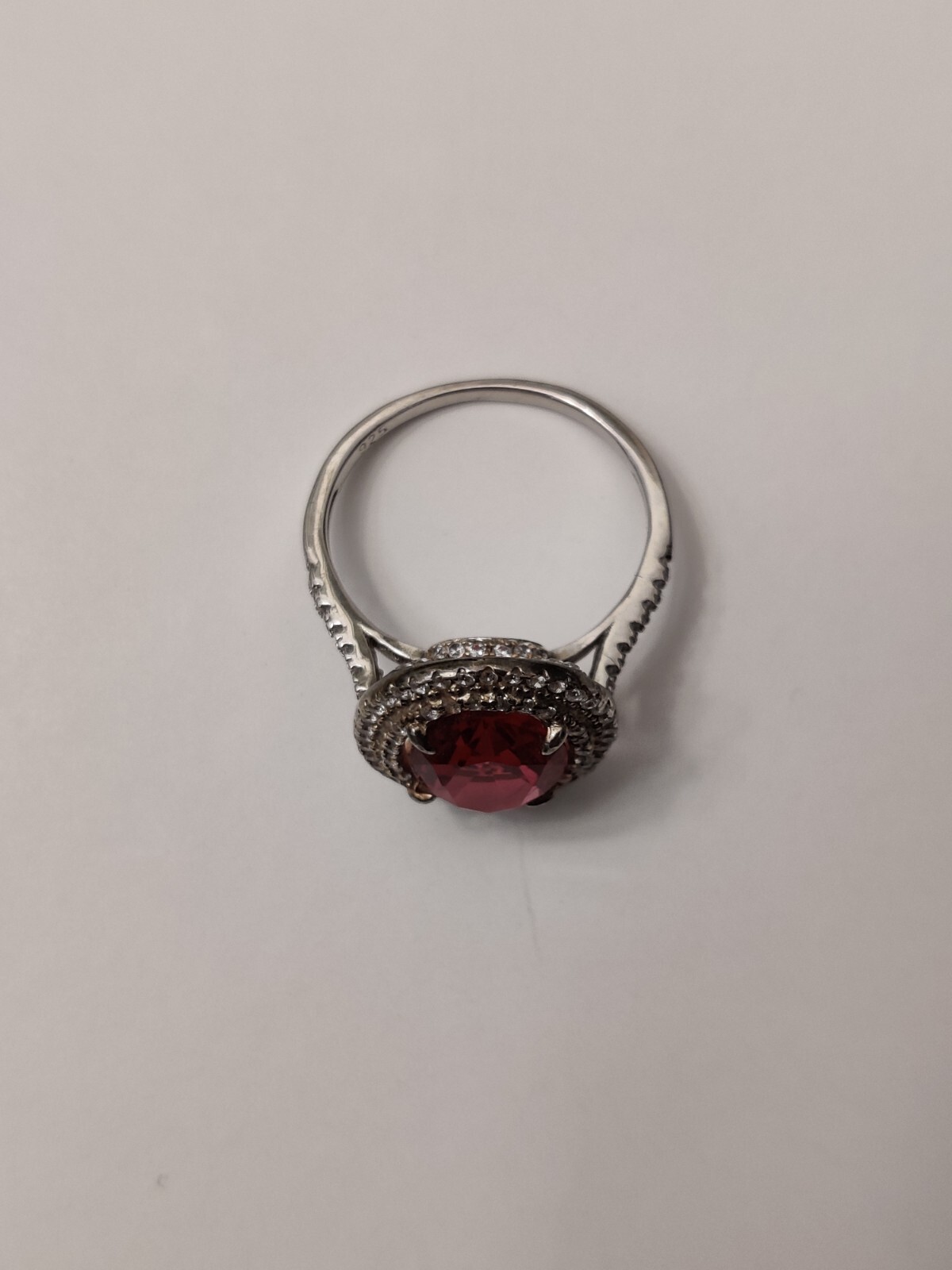 Stunning Large Lab Created Ruby Cocktail Ring Ste… - image 19