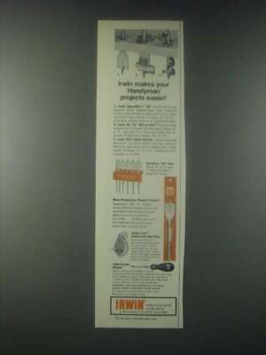 1978 Irwin Ad - Speedbor 88, No. 22 Micro-Dial, 62T Solid Center Bits