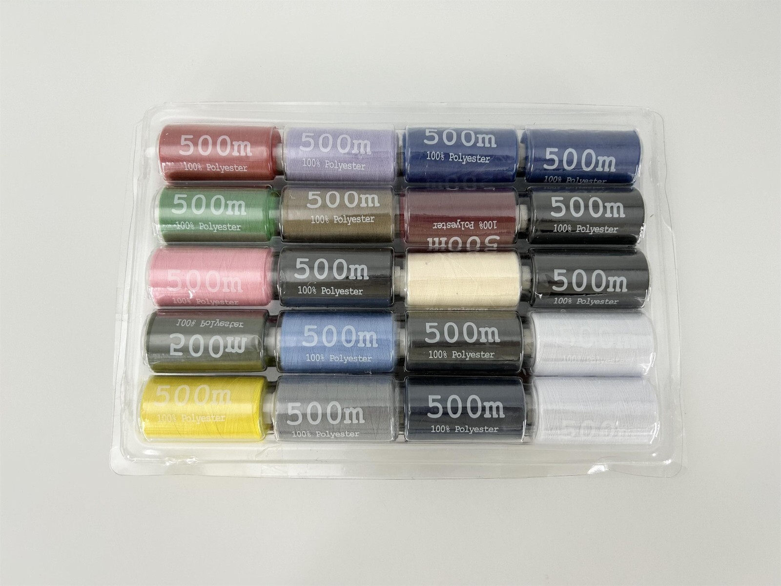 20 reels thread set assorted colours 500m polyester sewing threads eBay