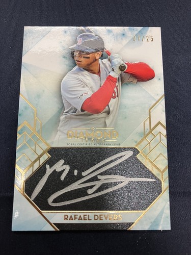 2020 Topps Diamond Icons Silver Ink Auto /25 Rafael Devers Red Sox ...