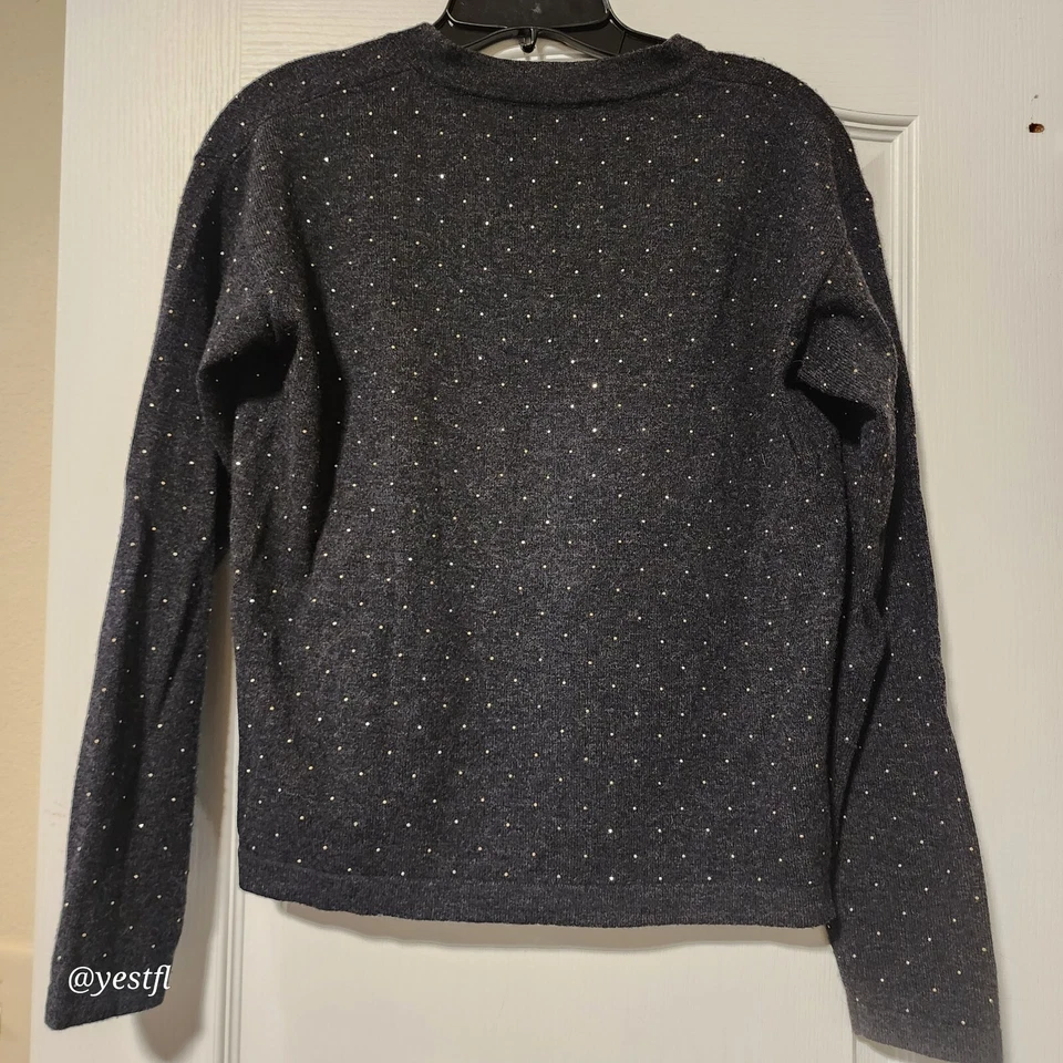 Allude wool cashmere pullover embellished sweater S - Image 3 of 4