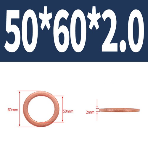 Arandelas métricas de sellado de cobre anillos junta plana forma A DIN 7603 A 3 mm ~ 68 mm - Imagen 127 de 128