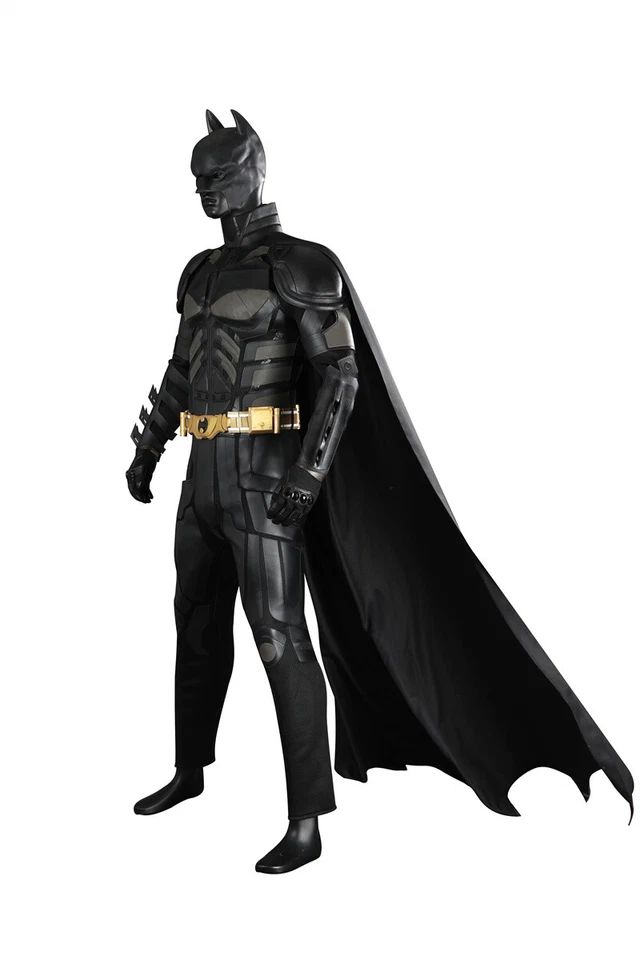 Batman El Caballero Oscuro Bruce Wayne Batman Disfraz Trajes Conjunto Completo - Imagen 2 de 4